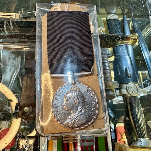 Ref: 5758 - VictorianLong Sevice Volunteer Force Medal.